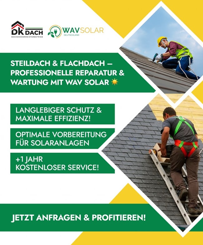 Steildach Flachdach für Sinzheim